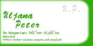 uljana peter business card